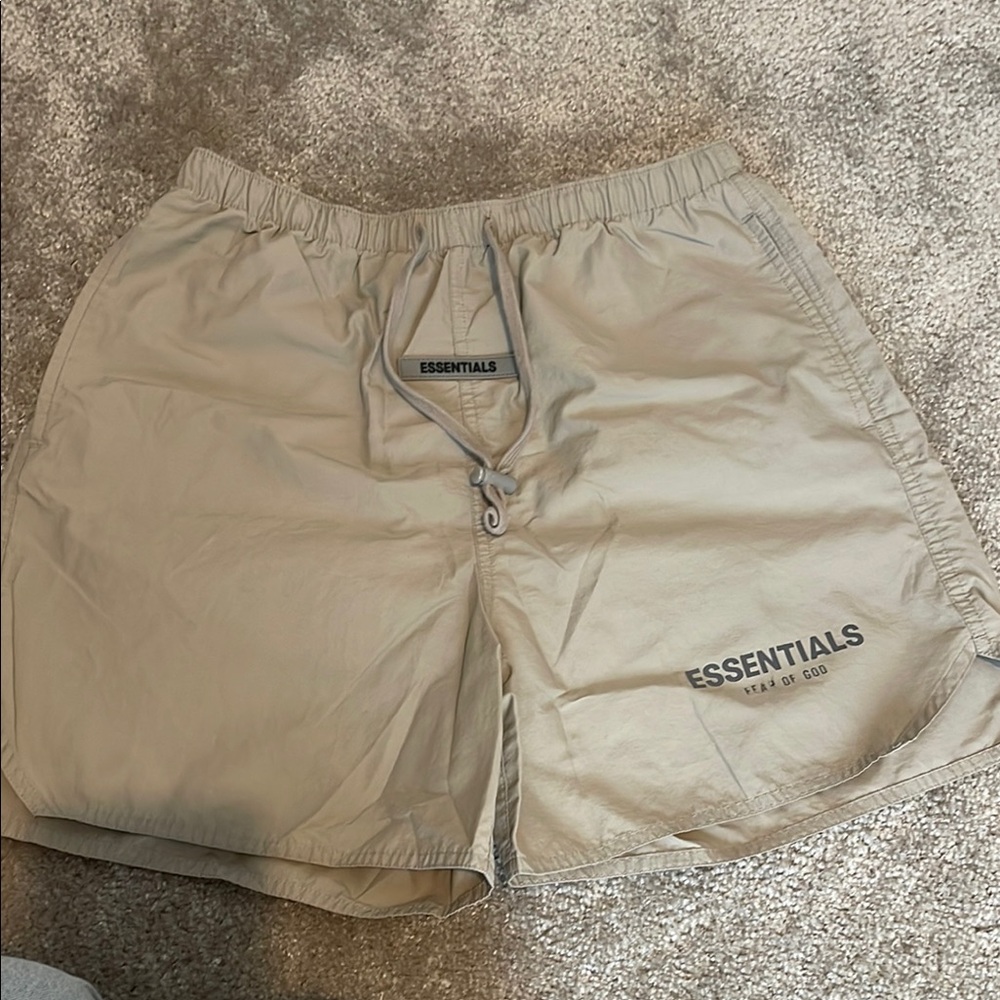 Essentials Beige Shorts
